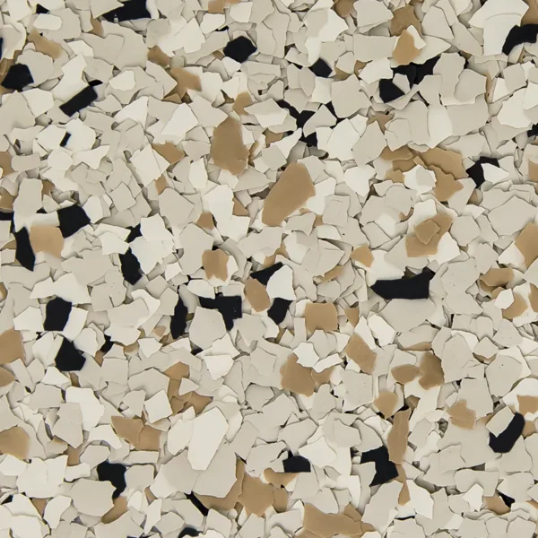 Shoreline floor coating color blend