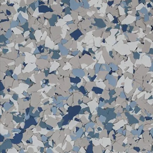 Stonewash floor coating color blend